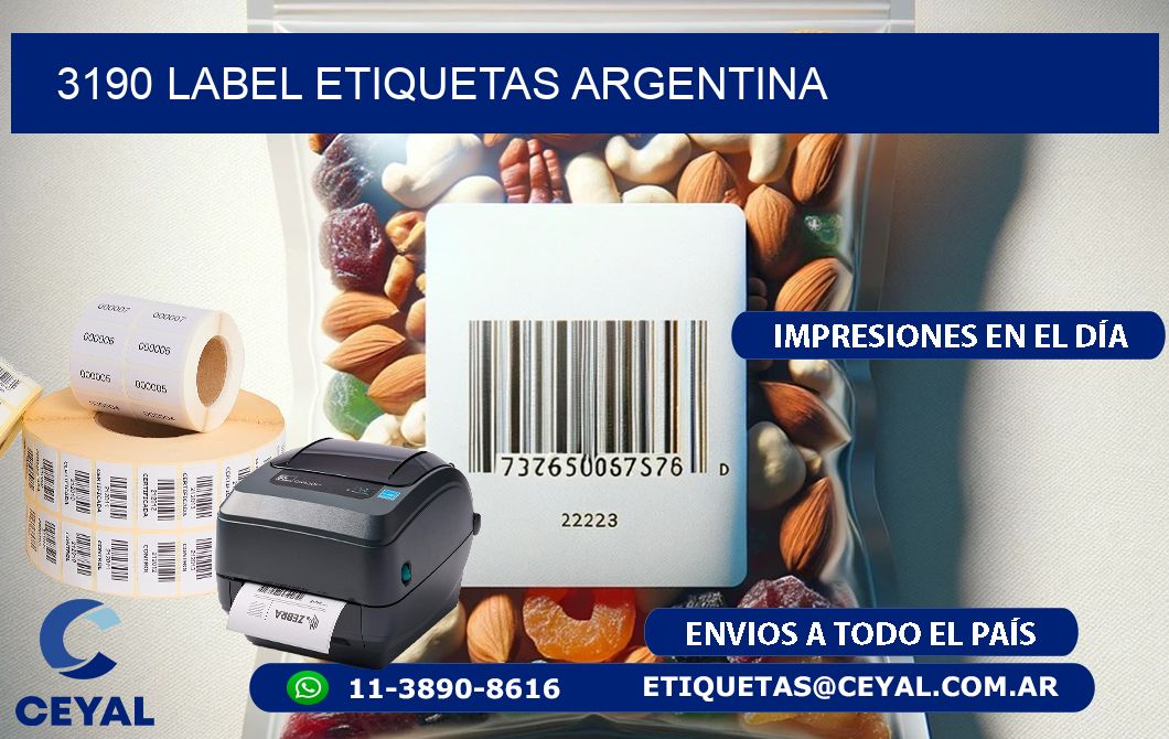 3190 LABEL ETIQUETAS ARGENTINA