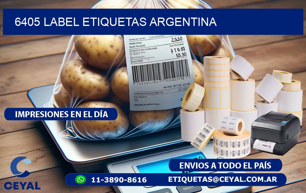 6405 LABEL ETIQUETAS ARGENTINA