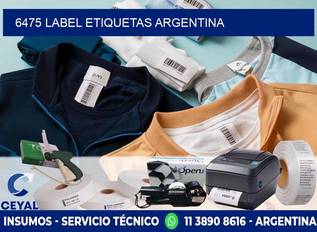 6475 LABEL ETIQUETAS ARGENTINA