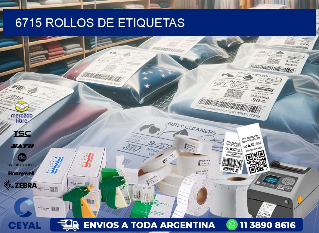 6715 ROLLOS DE ETIQUETAS