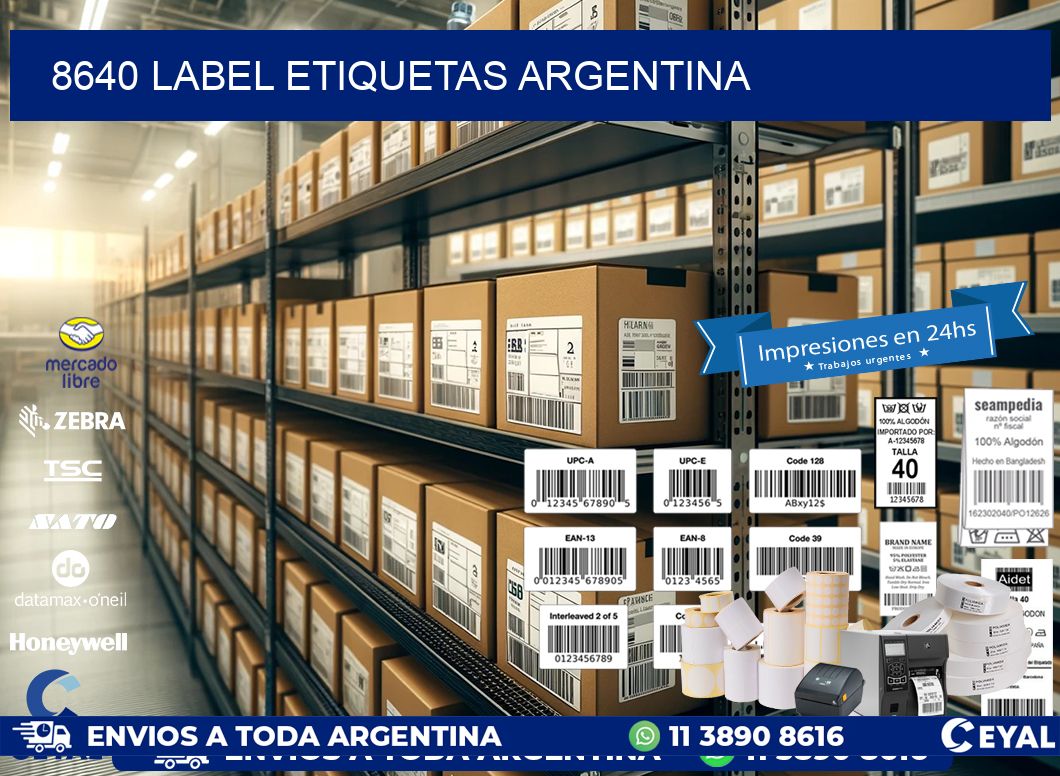 8640 LABEL ETIQUETAS ARGENTINA