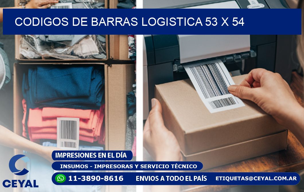 CODIGOS DE BARRAS LOGISTICA 53 x 54