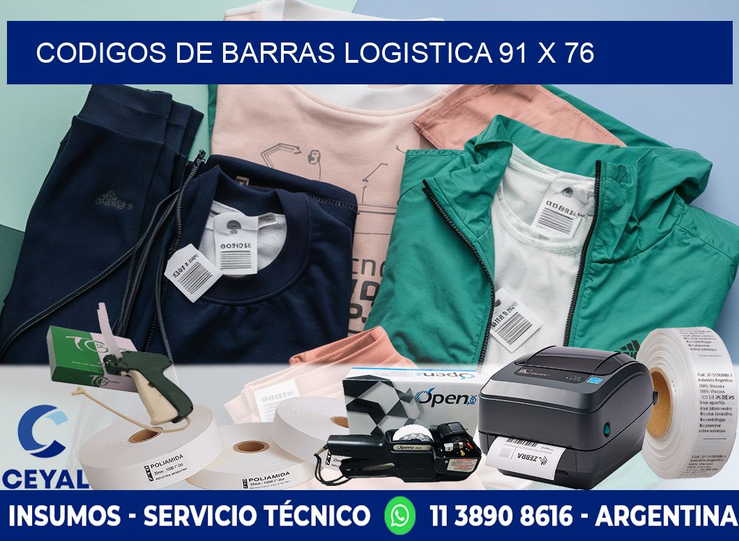 CODIGOS DE BARRAS LOGISTICA 91 x 76