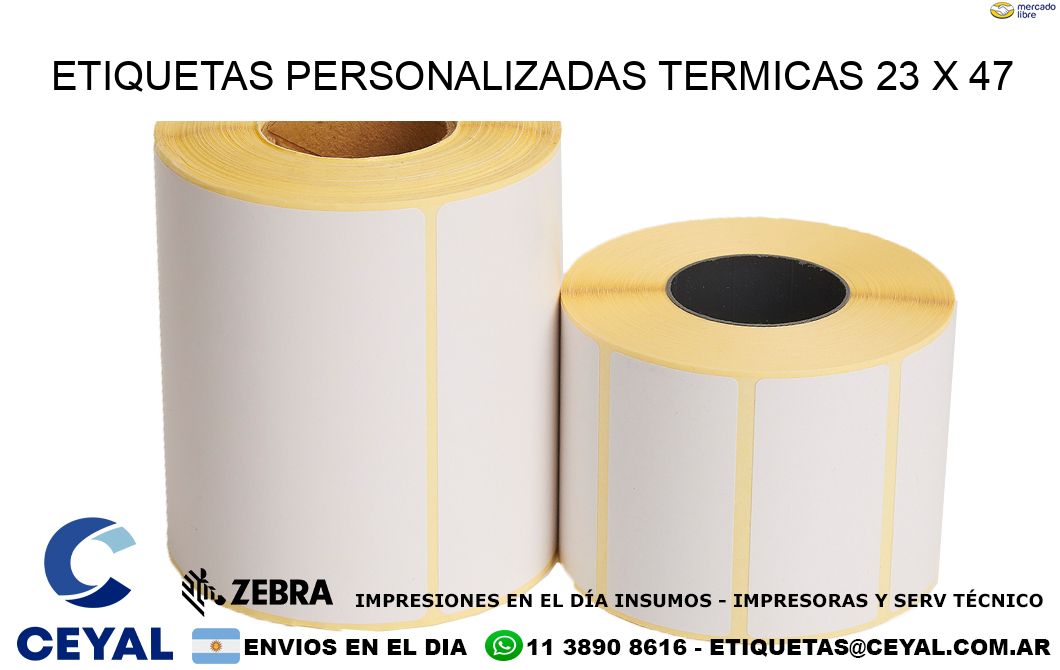 ETIQUETAS PERSONALIZADAS TERMICAS 23 x 47