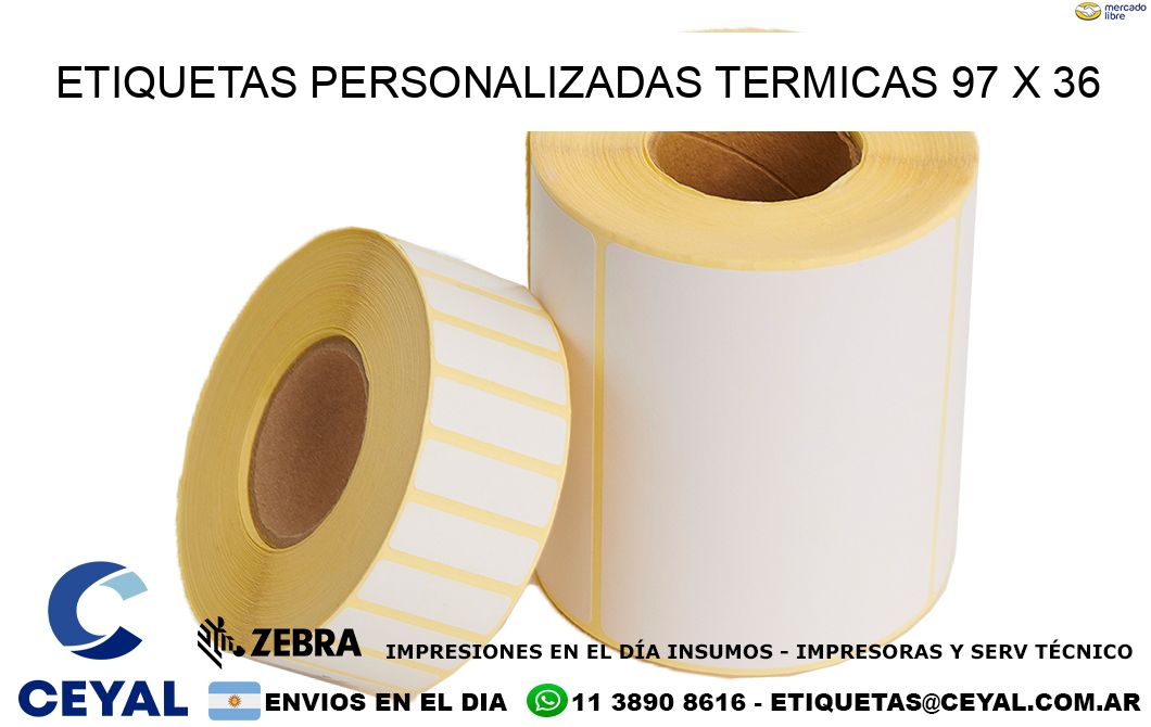 ETIQUETAS PERSONALIZADAS TERMICAS 97 x 36