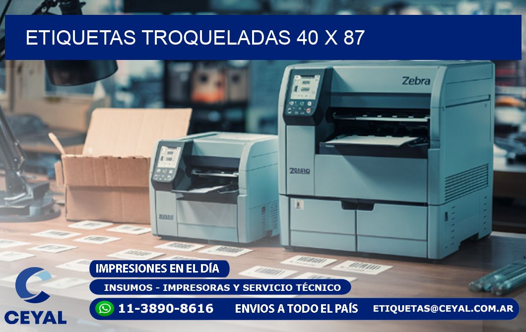 ETIQUETAS TROQUELADAS 40 x 87