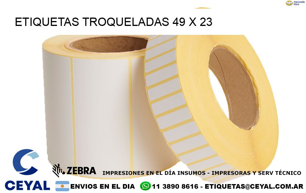 ETIQUETAS TROQUELADAS 49 x 23