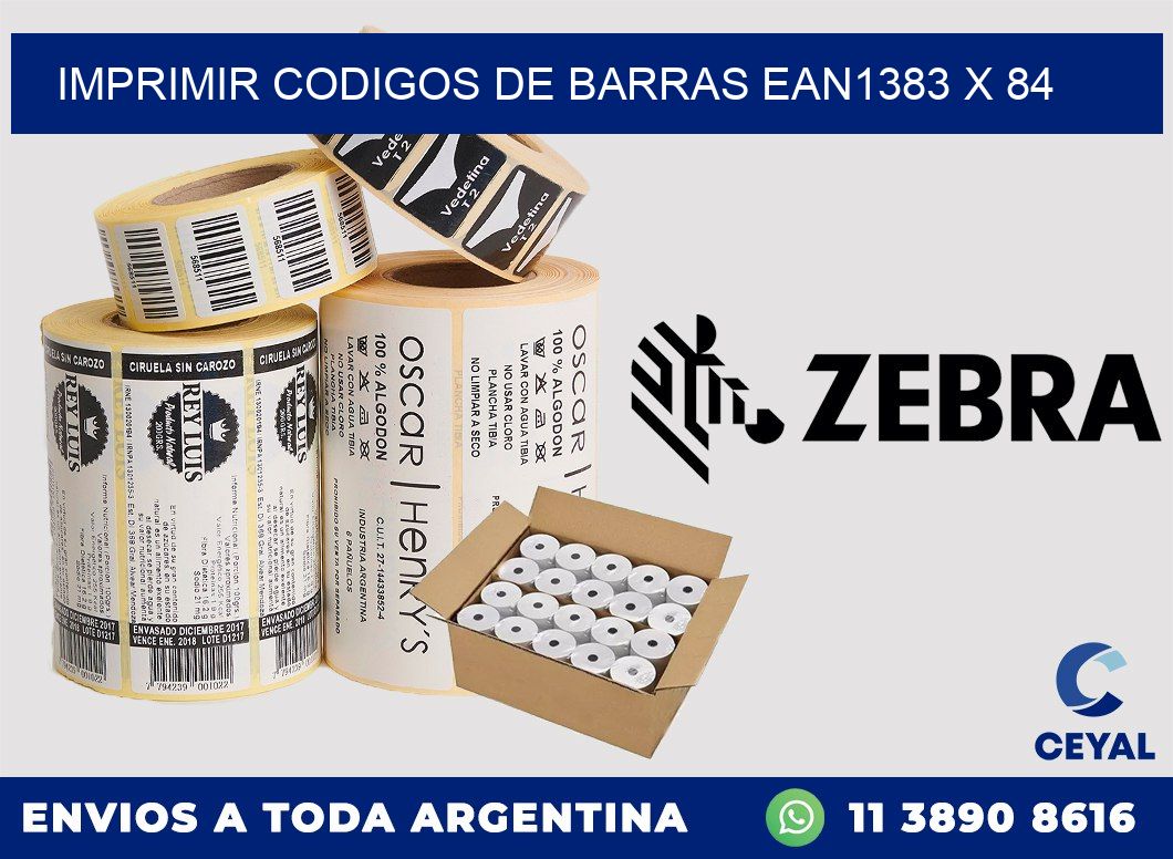 IMPRIMIR CODIGOS DE BARRAS EAN1383 x 84