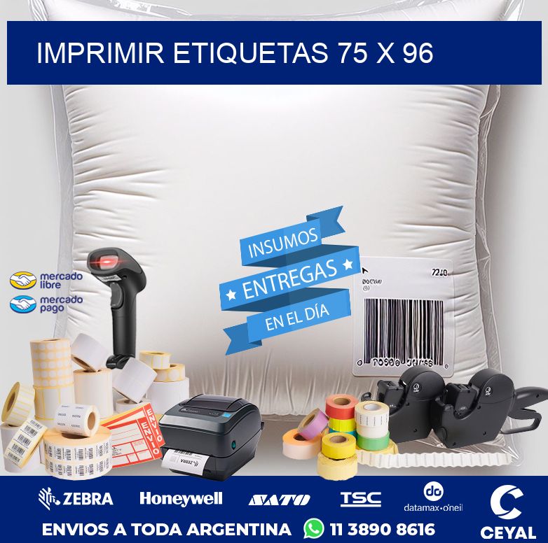 IMPRIMIR ETIQUETAS 75 x 96