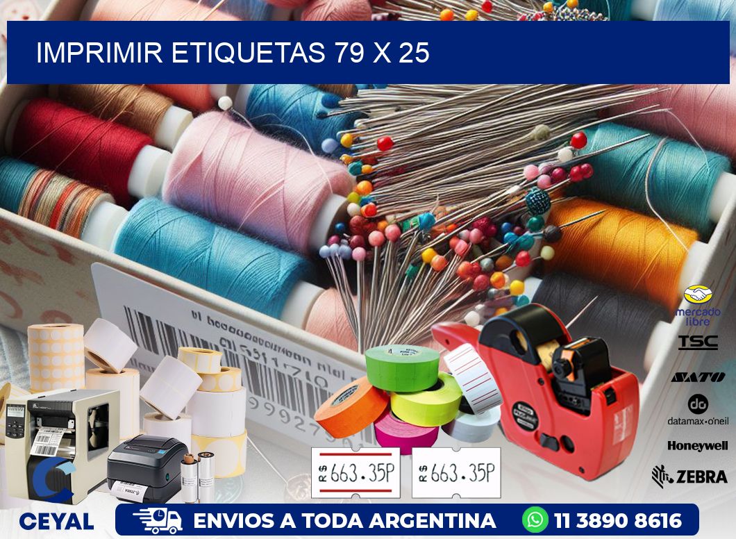 IMPRIMIR ETIQUETAS 79 x 25