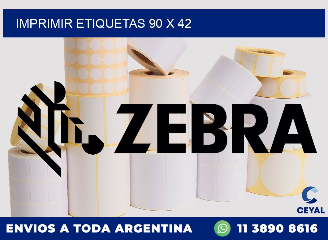 IMPRIMIR ETIQUETAS 90 x 42