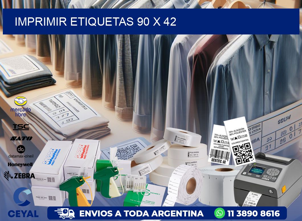 IMPRIMIR ETIQUETAS 90 x 42