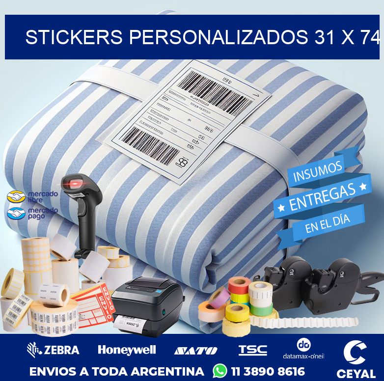 STICKERS PERSONALIZADOS 31 x 74