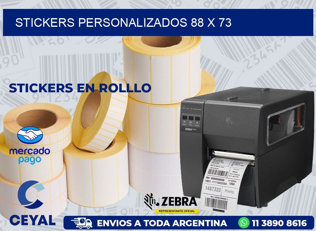 STICKERS PERSONALIZADOS 88 x 73