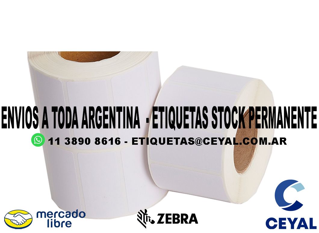 50 CAJAS DE ETIQUETAS OPP 65 x 41 X ILUSTRACION 500 UNIDADES