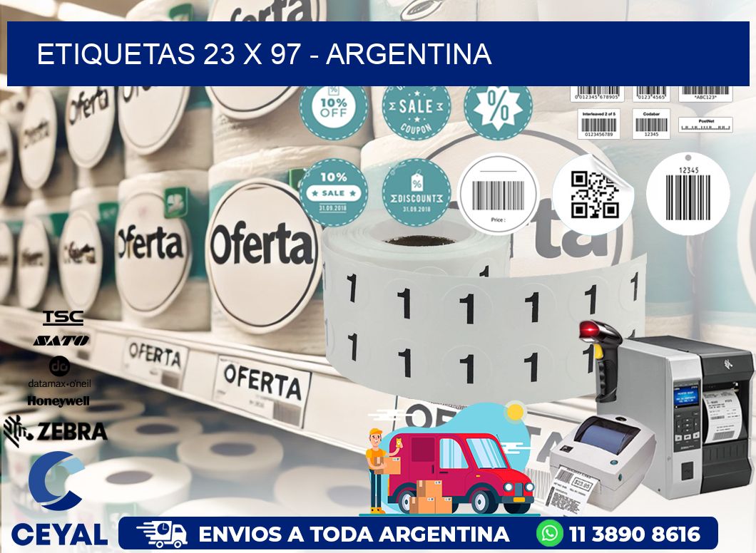 ETIQUETAS 23 x 97 - ARGENTINA