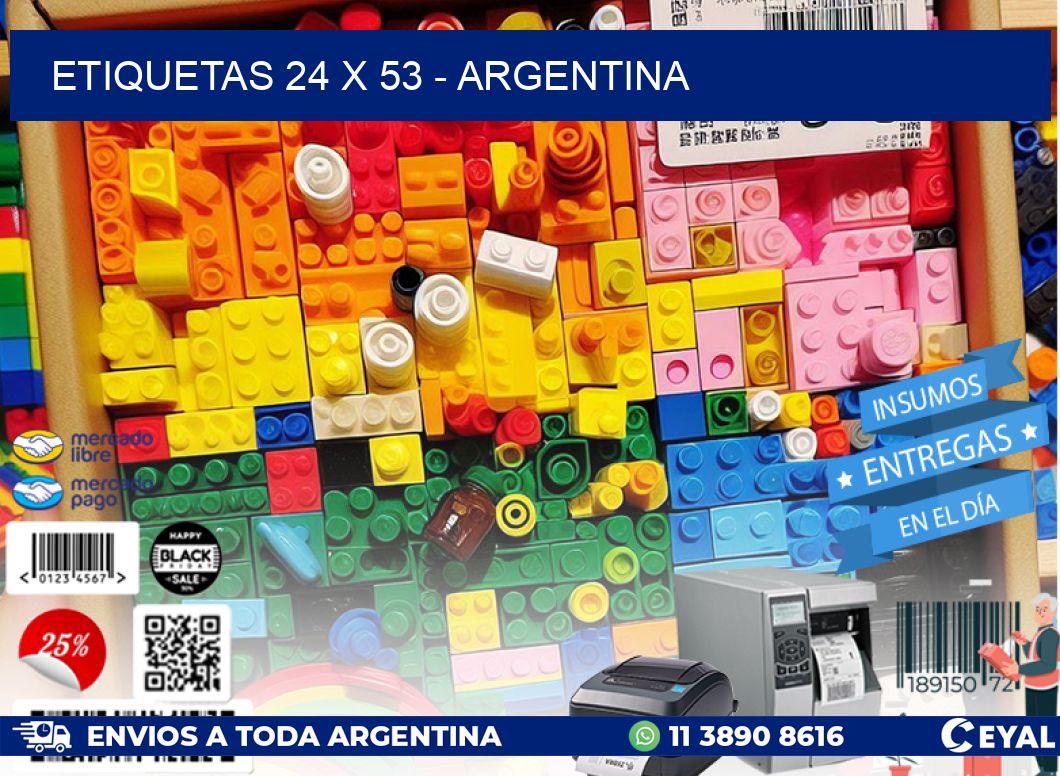 ETIQUETAS 24 x 53 - ARGENTINA