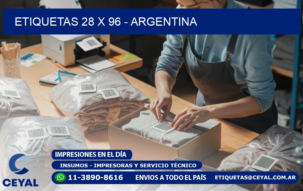 ETIQUETAS 28 x 96 - ARGENTINA