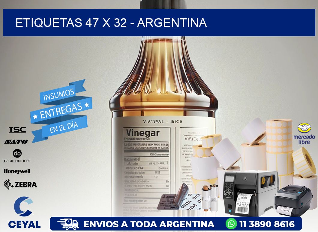 ETIQUETAS 47 x 32 - ARGENTINA