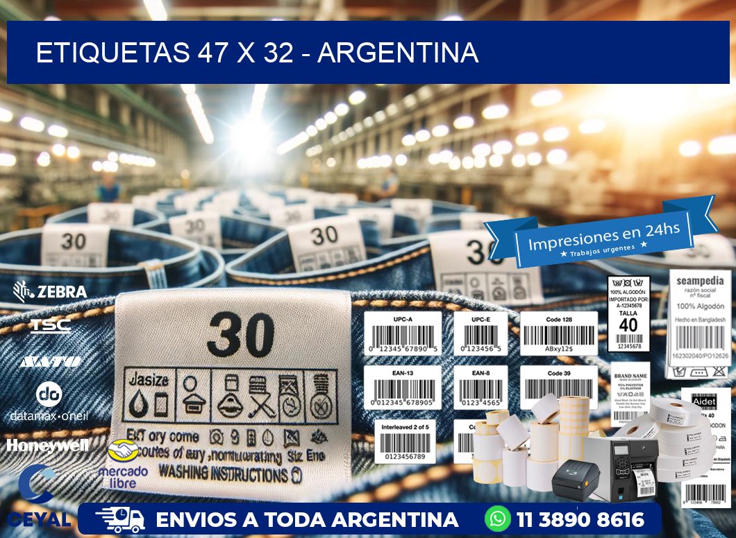 ETIQUETAS 47 x 32 - ARGENTINA