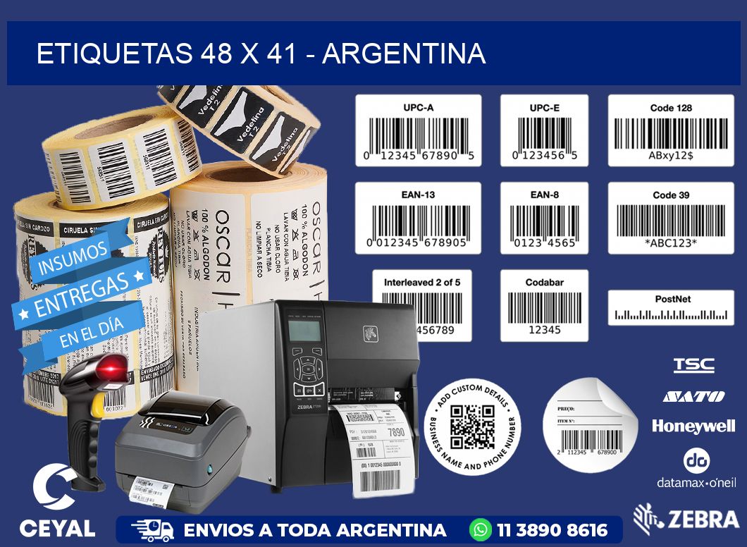 ETIQUETAS 48 x 41 - ARGENTINA