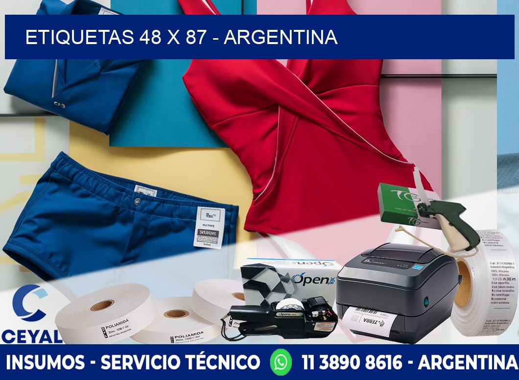 ETIQUETAS 48 x 87 - ARGENTINA