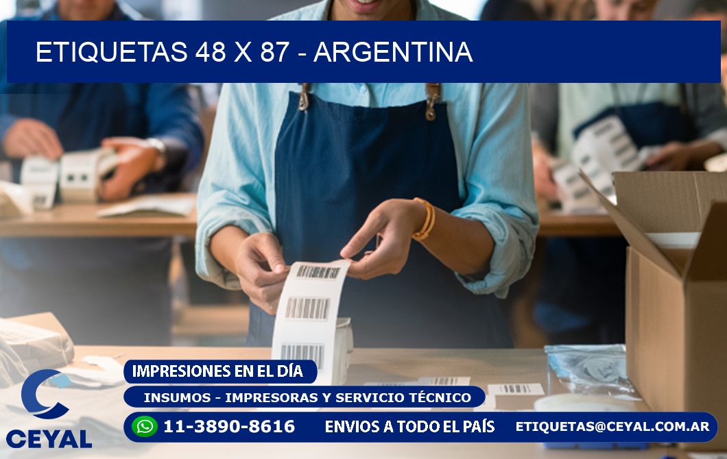 ETIQUETAS 48 x 87 - ARGENTINA