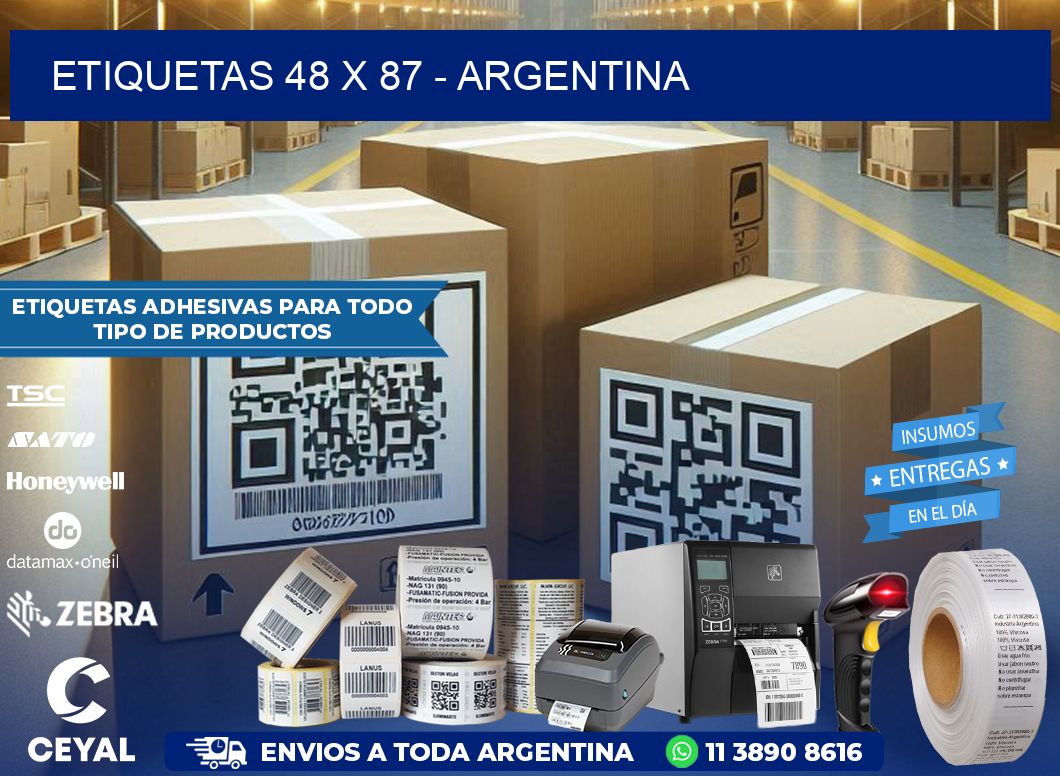 ETIQUETAS 48 x 87 - ARGENTINA