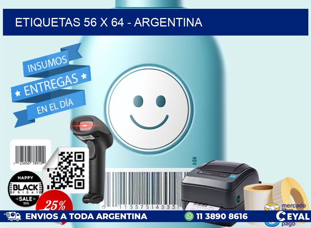 ETIQUETAS 56 x 64 - ARGENTINA