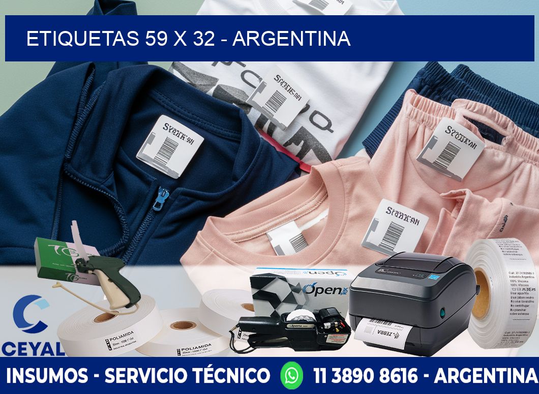 ETIQUETAS 59 x 32 - ARGENTINA