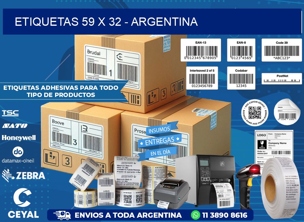 ETIQUETAS 59 x 32 - ARGENTINA