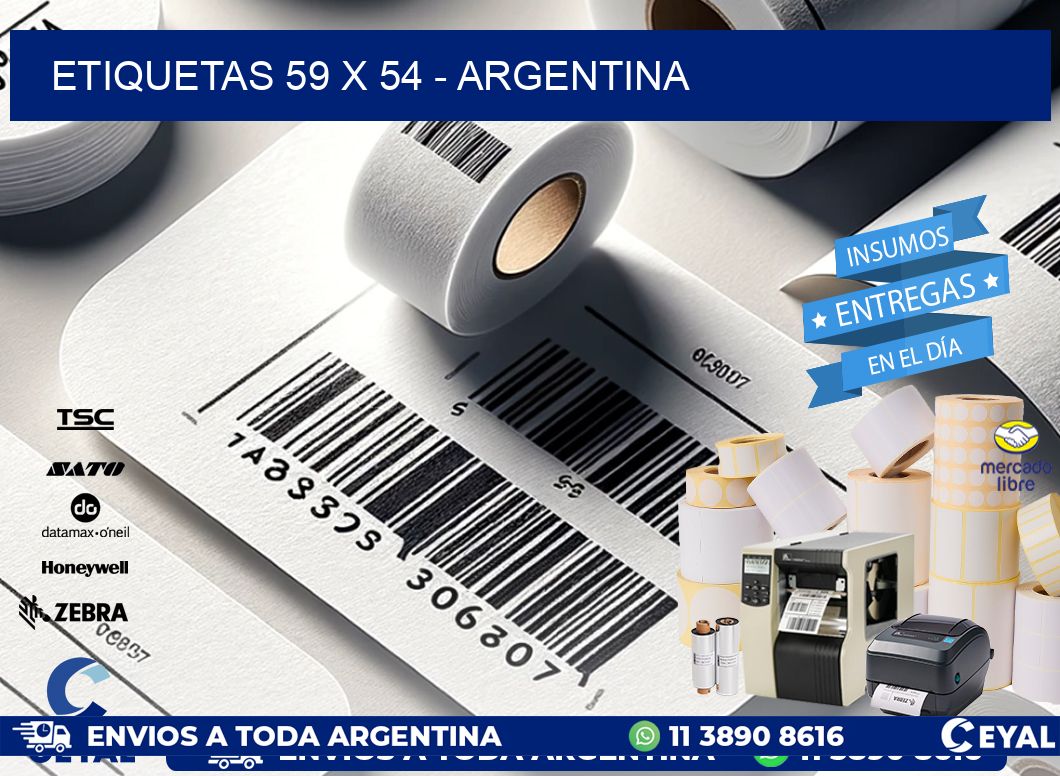 ETIQUETAS 59 x 54 - ARGENTINA