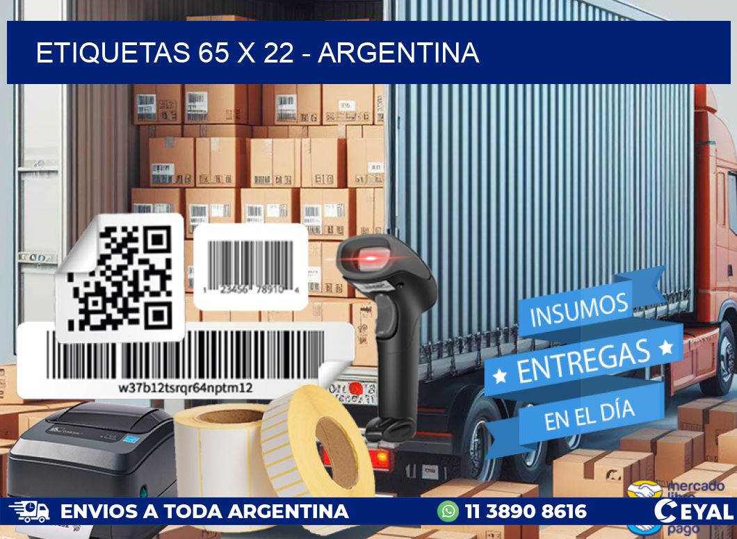 ETIQUETAS 65 x 22 - ARGENTINA