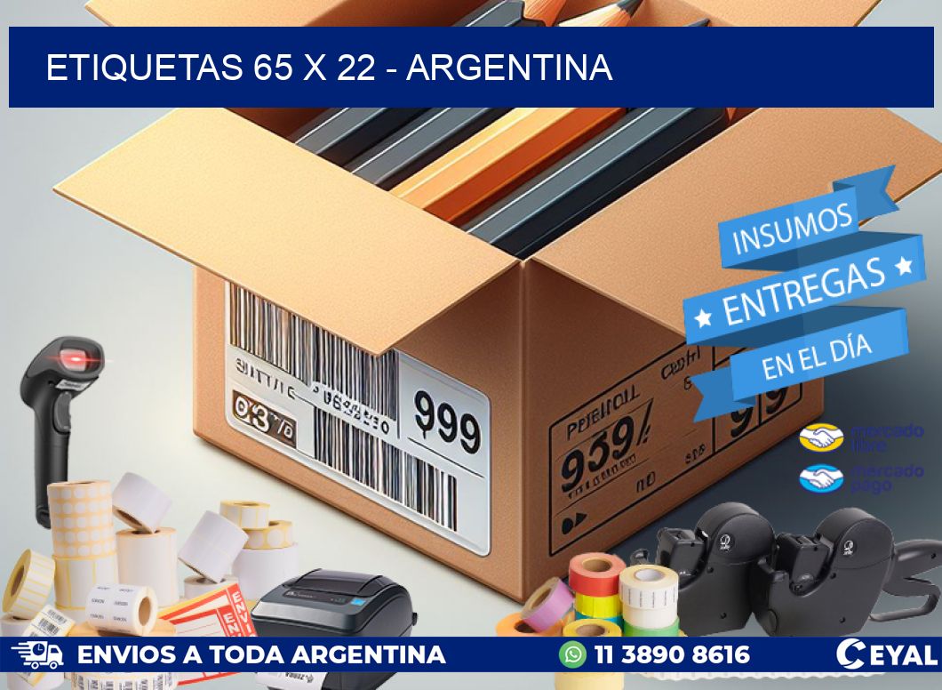 ETIQUETAS 65 x 22 - ARGENTINA