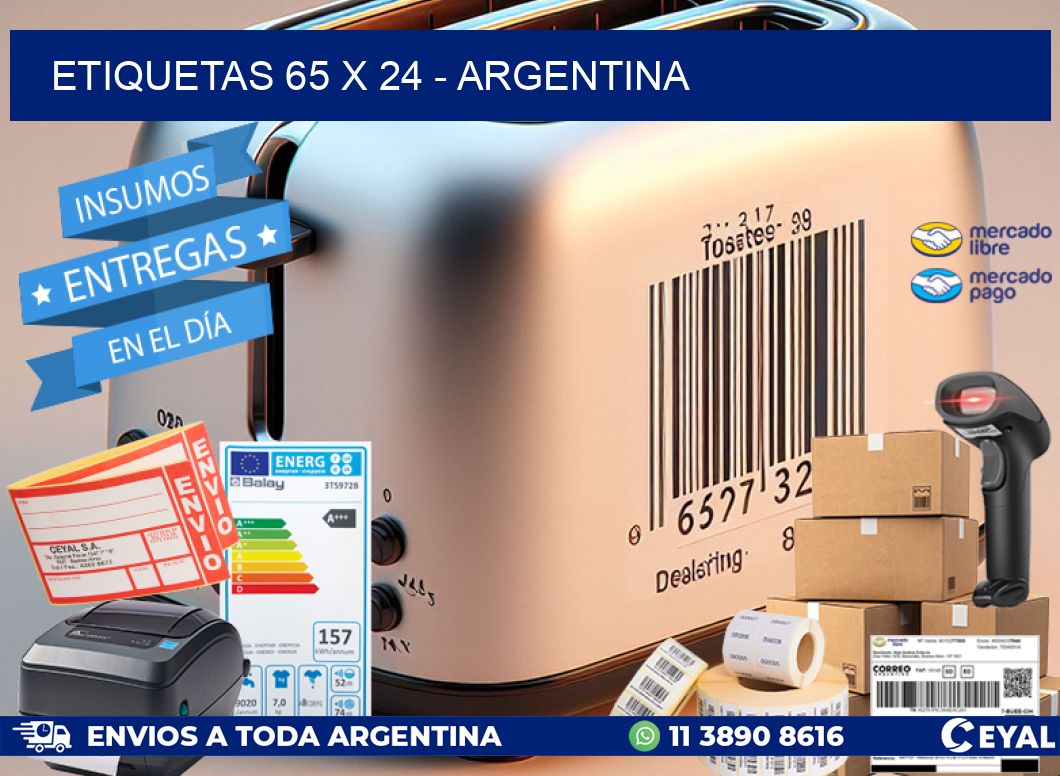 ETIQUETAS 65 x 24 - ARGENTINA