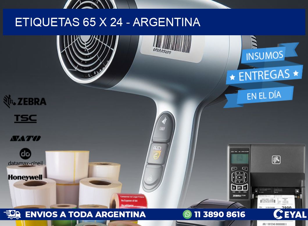 ETIQUETAS 65 x 24 - ARGENTINA