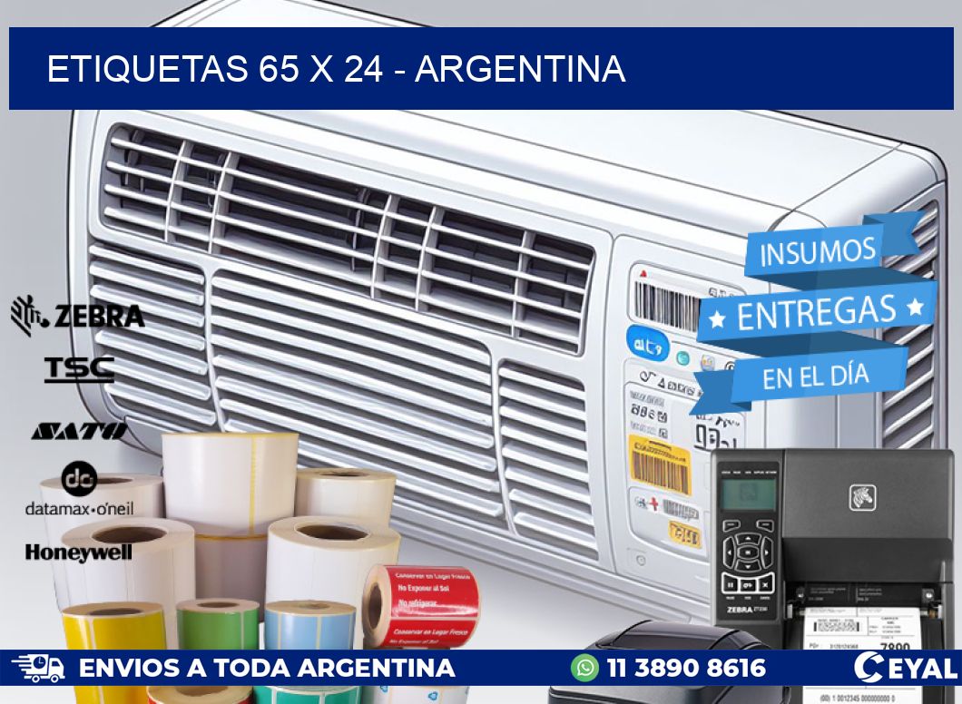 ETIQUETAS 65 x 24 - ARGENTINA