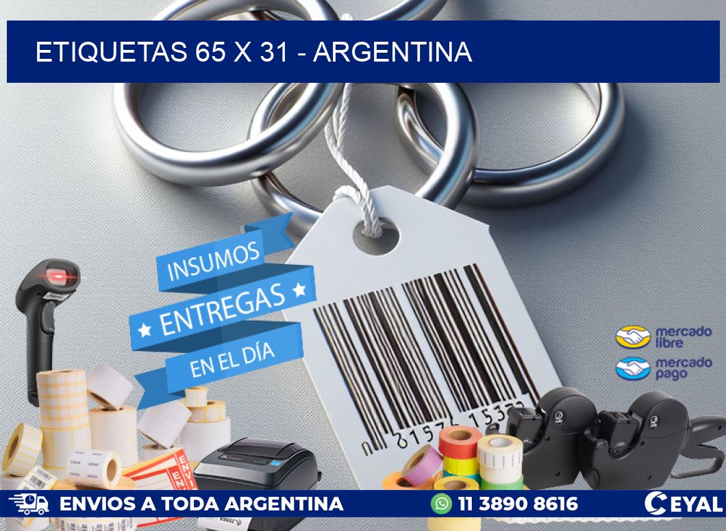 ETIQUETAS 65 x 31 - ARGENTINA