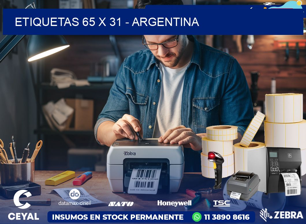 ETIQUETAS 65 x 31 - ARGENTINA