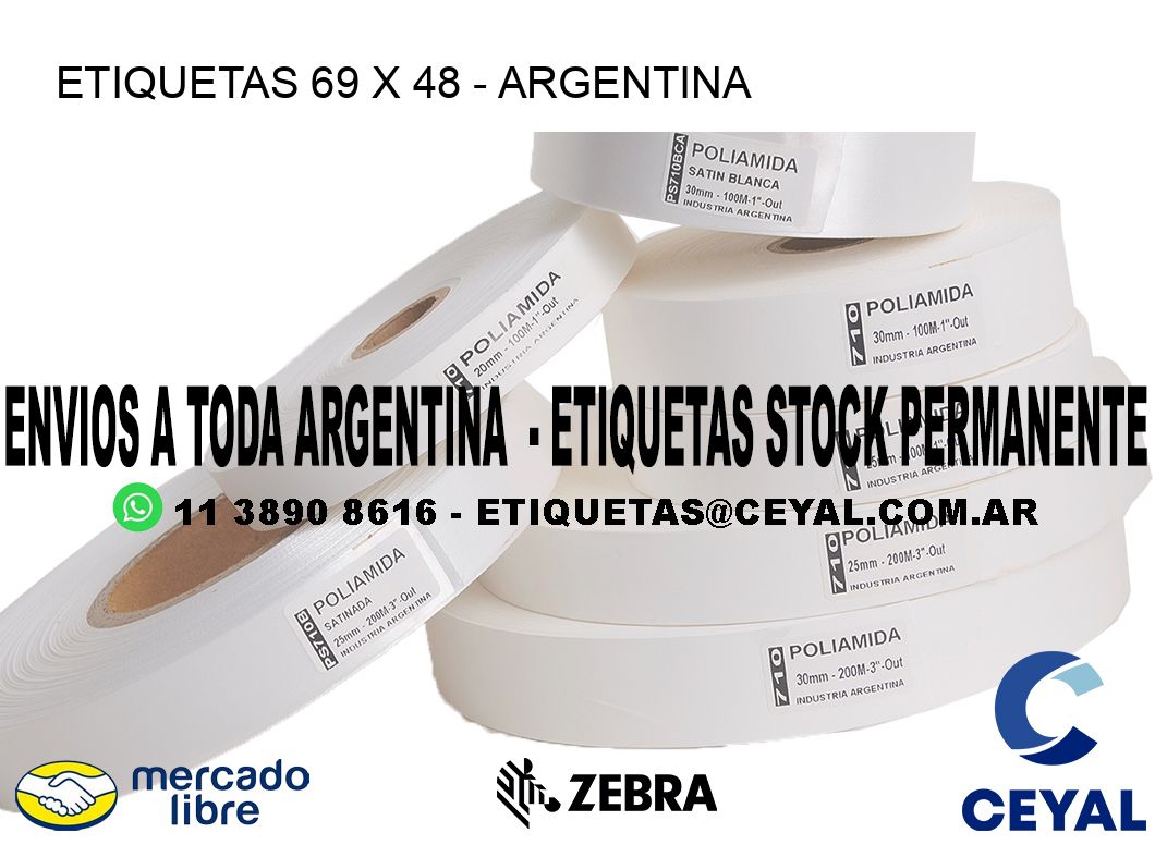 ETIQUETAS 69 x 48 - ARGENTINA