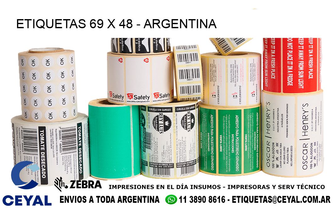 ETIQUETAS 69 x 48 - ARGENTINA