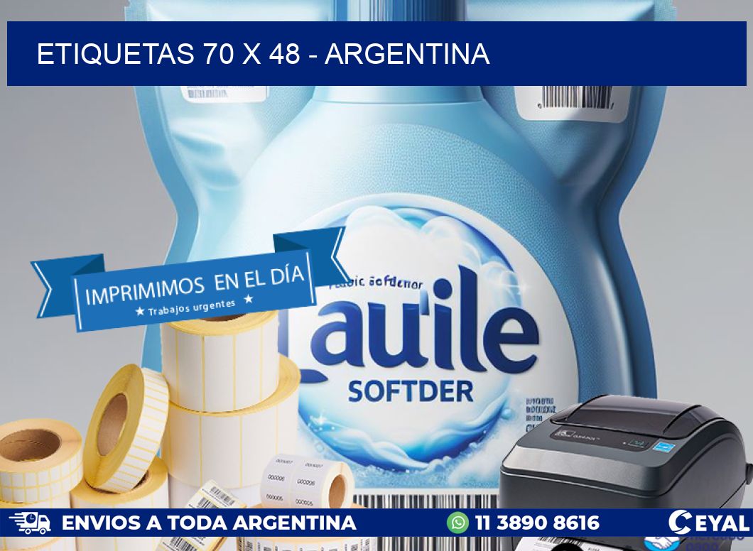 ETIQUETAS 70 x 48 - ARGENTINA