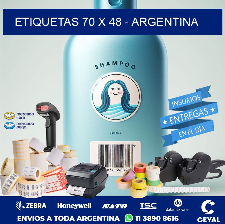 ETIQUETAS 70 x 48 - ARGENTINA