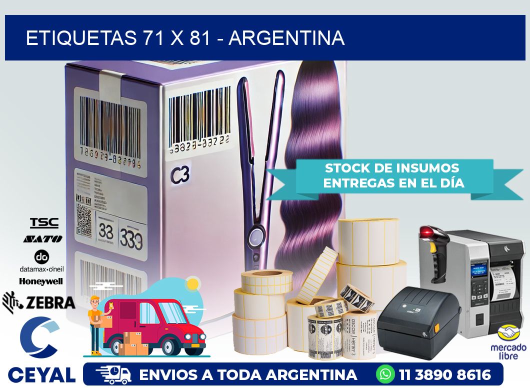 ETIQUETAS 71 x 81 – ARGENTINA