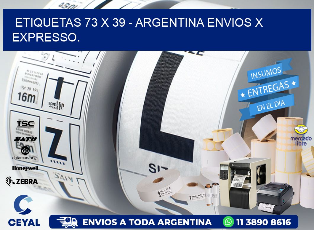 ETIQUETAS 73 x 39 - ARGENTINA ENVIOS X EXPRESSO.