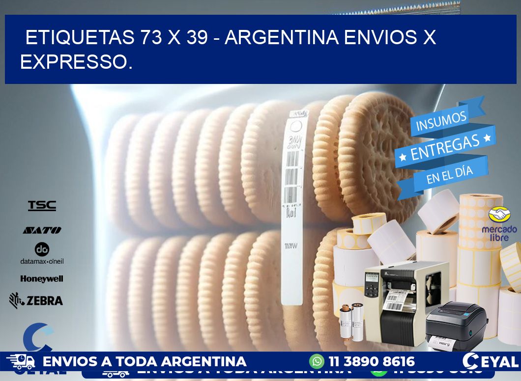 ETIQUETAS 73 x 39 - ARGENTINA ENVIOS X EXPRESSO.