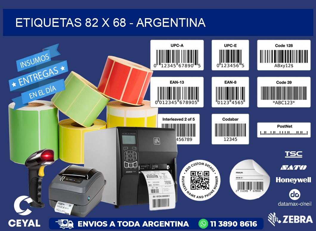 ETIQUETAS 82 x 68 - ARGENTINA