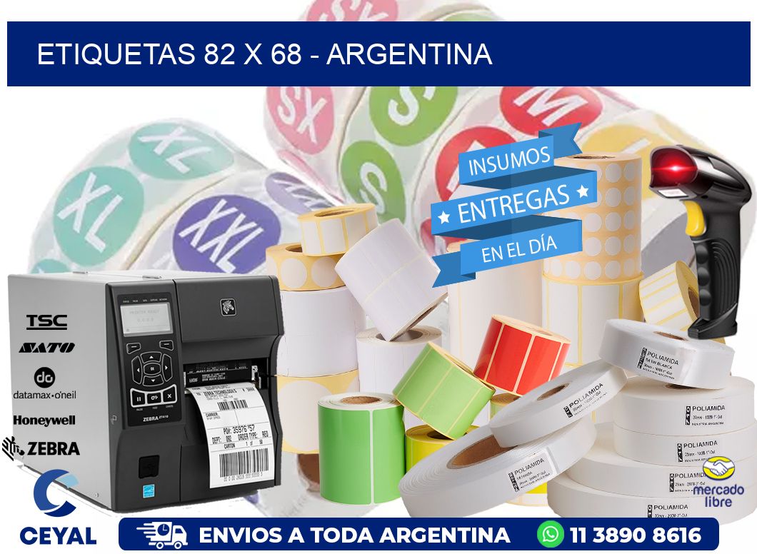 ETIQUETAS 82 x 68 - ARGENTINA