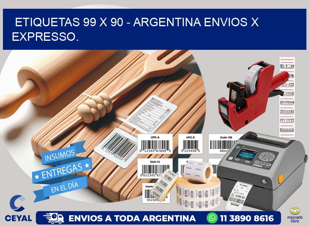 ETIQUETAS 99 x 90 – ARGENTINA ENVIOS X EXPRESSO.