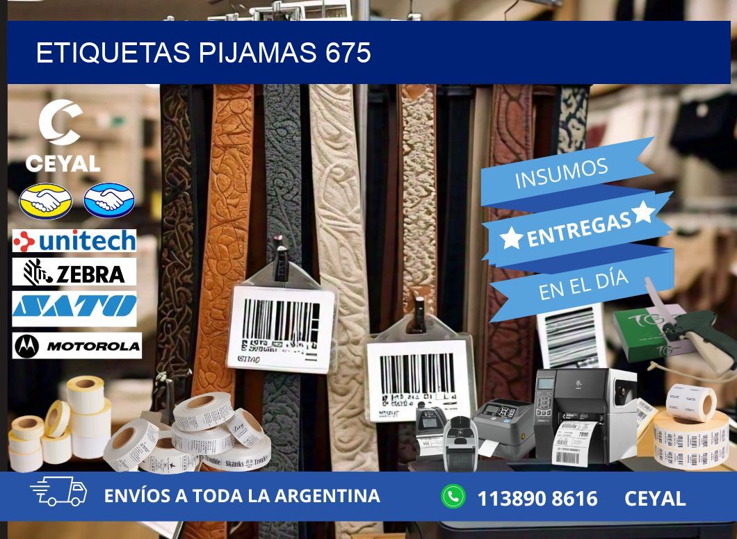 ETIQUETAS PIJAMAS 675